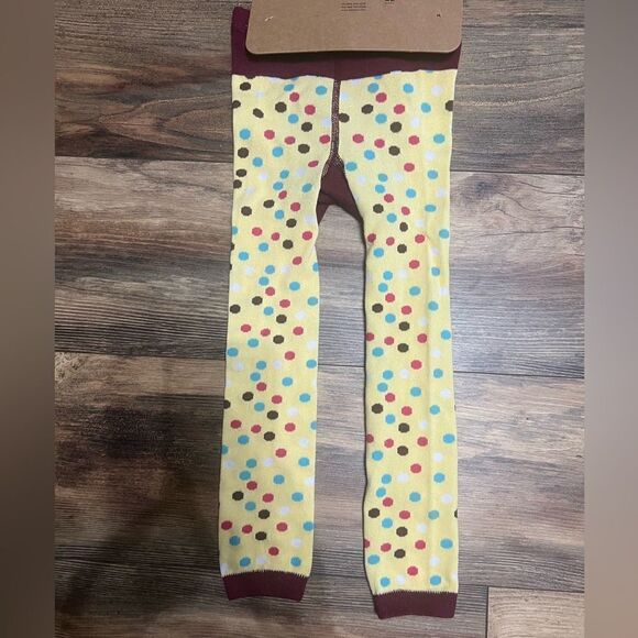 4/$25 Lazy One leggings polka dot bird graphic tweet cheeks size 6 cozy winter - Picture 2 of 5